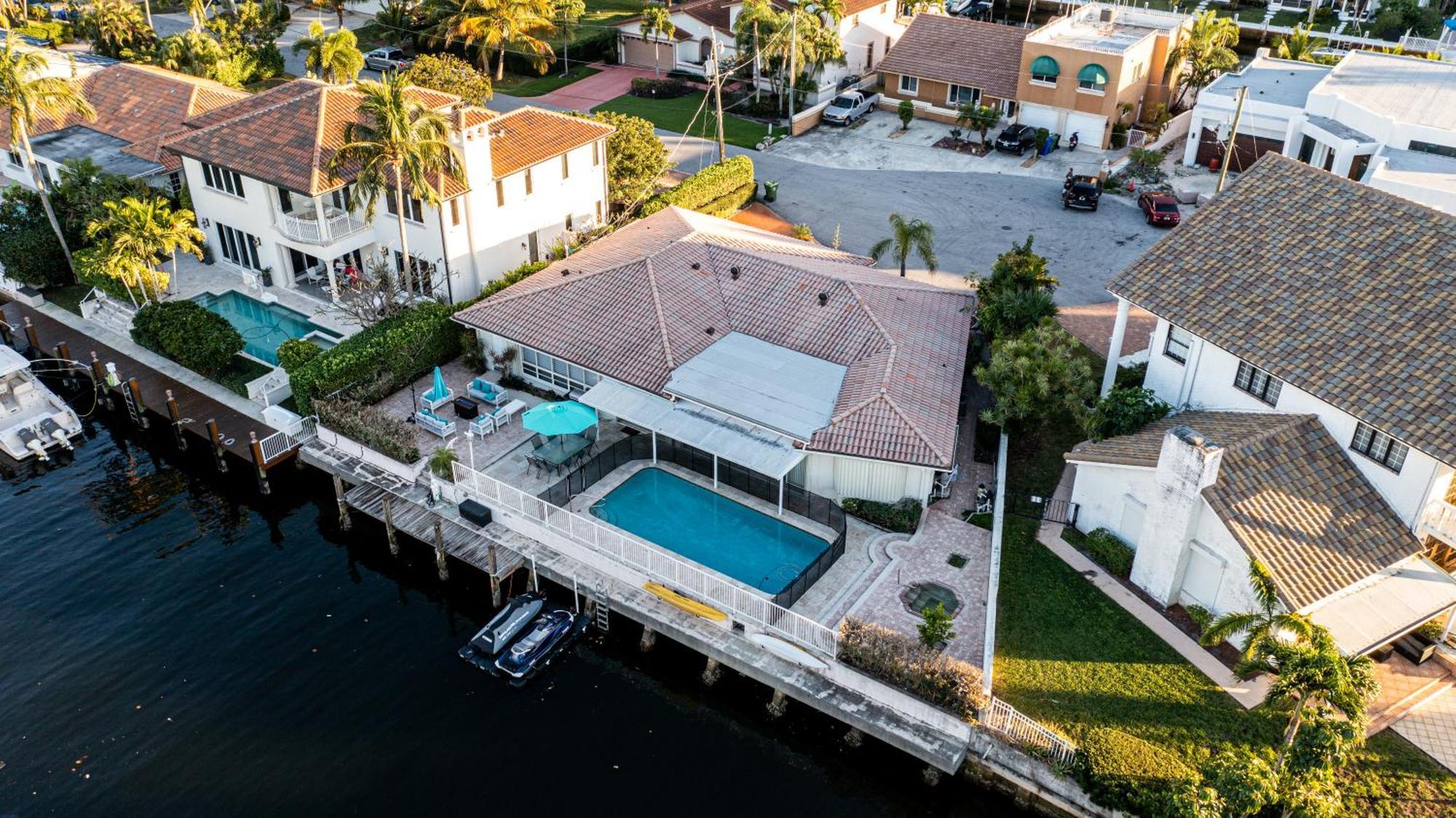 Waterfront Villa Heated Pool Spa Walk To Beach Fort Lauderdale Exterior photo